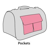 Flamingo Draagtas Amy Grijs