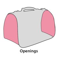 Flamingo Draagtas Amy Grijs