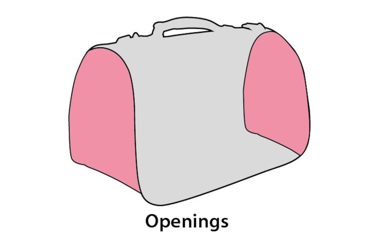 Flamingo Draagtas Amy Grijs