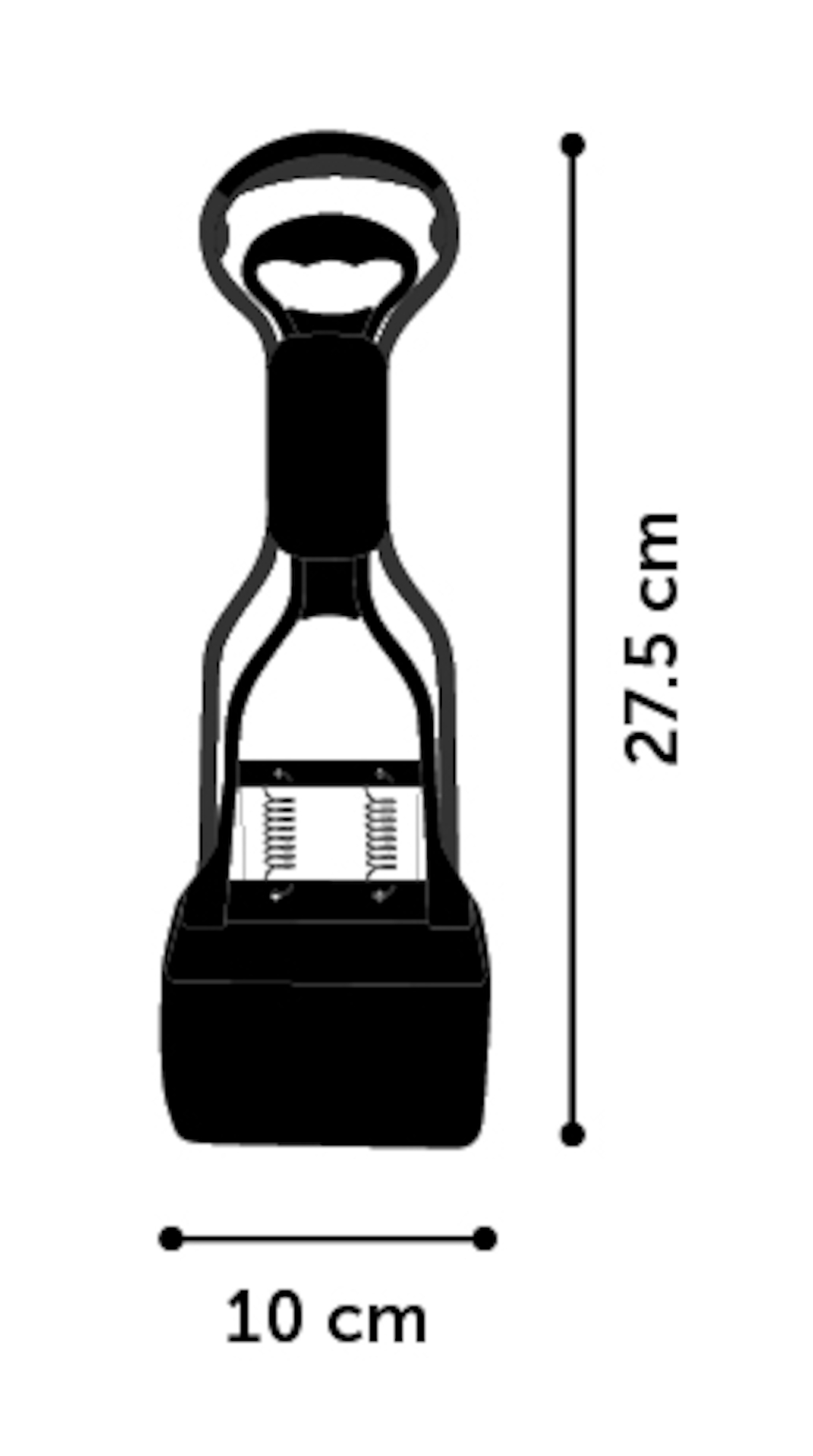 Flamingo Poop scoop Easy Scoop Grey & Black