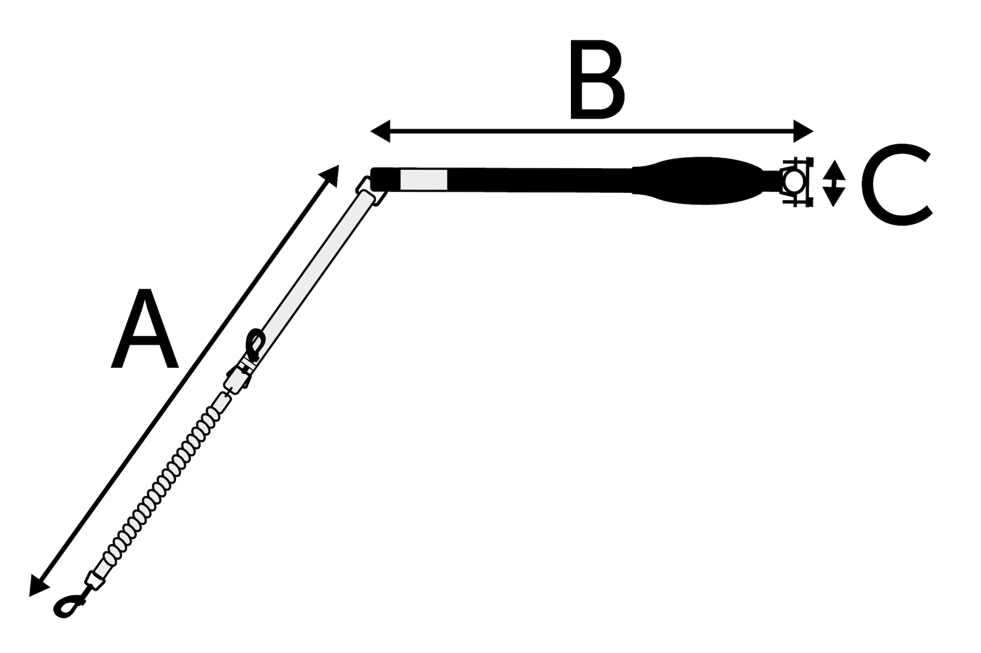 Flamingo Distance spacer for bikes Lance Black