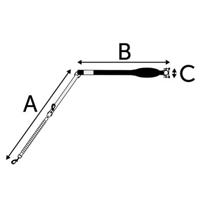 Distance spacer for bikes Lance Black