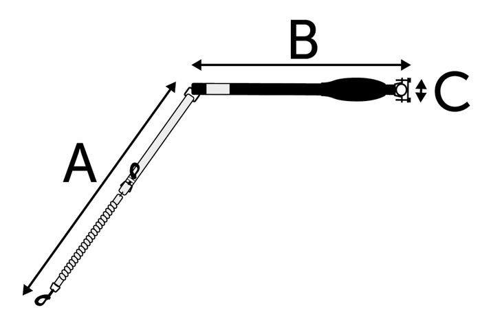 Flamingo Distance spacer for bikes Lance Black