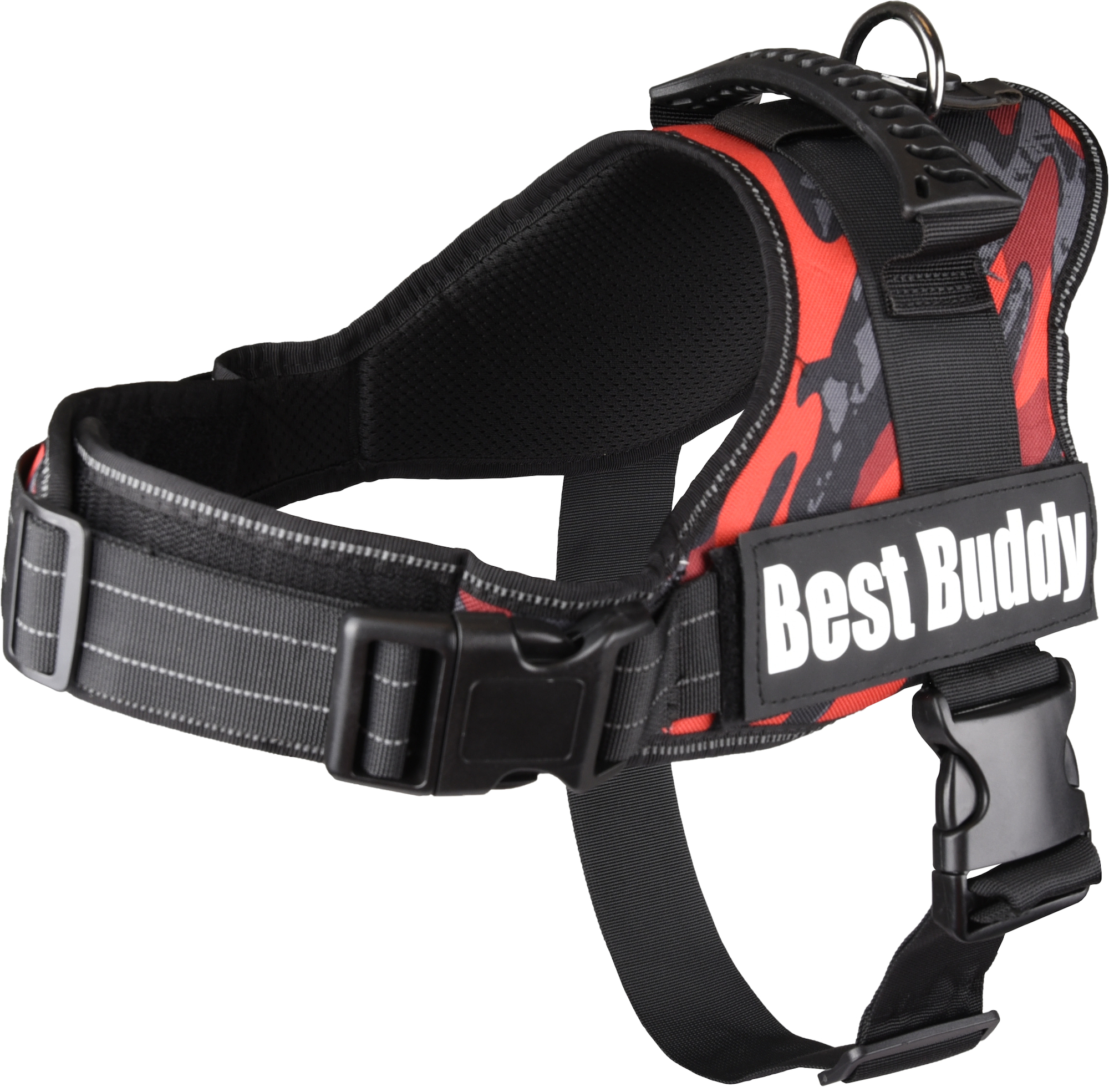 Flamingo Harnas Pluto Rood camouflage