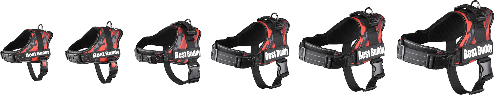 Flamingo Harnas Pluto Rood camouflage