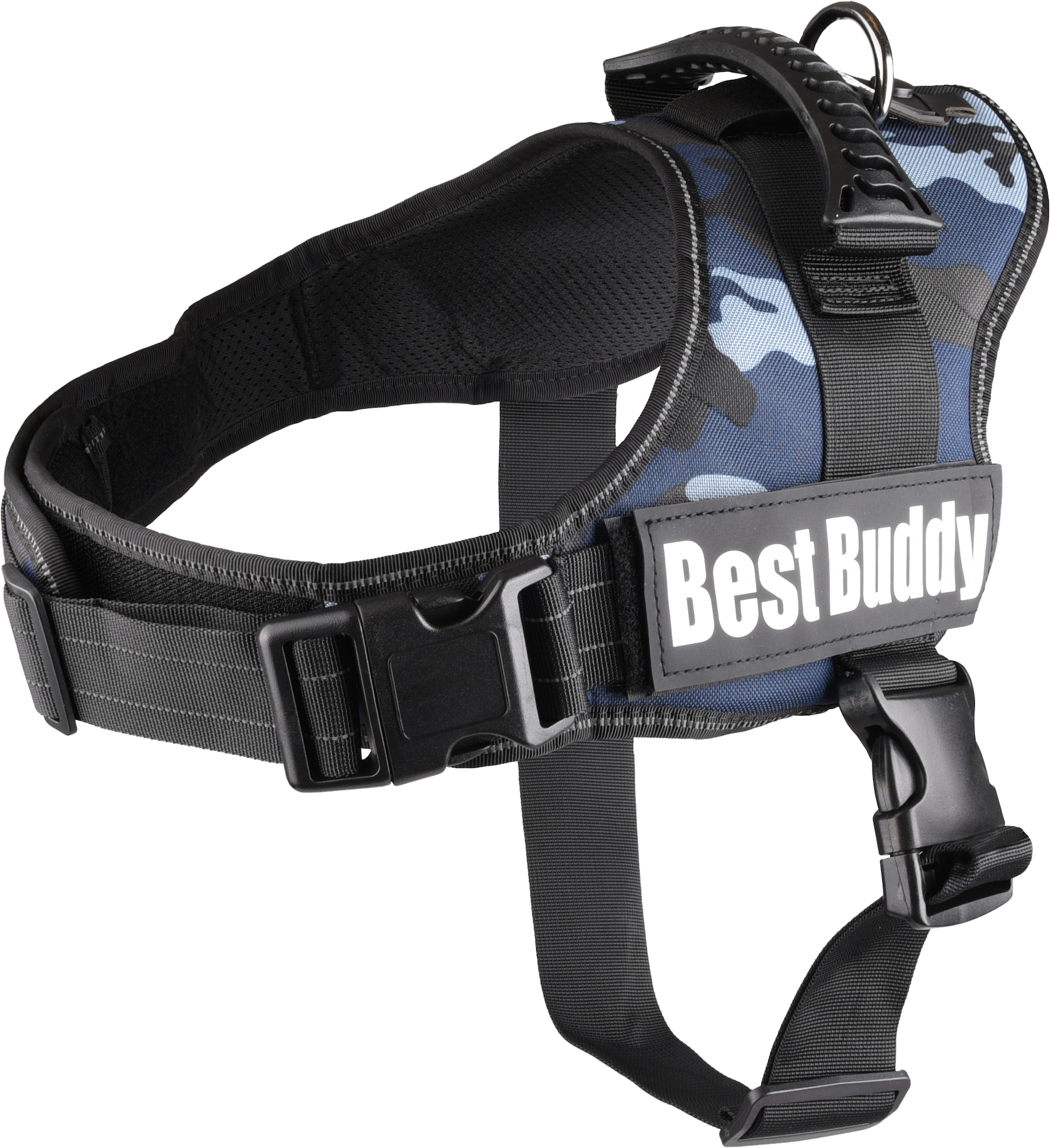 Flamingo Arnés Pluto Camuflaje azul