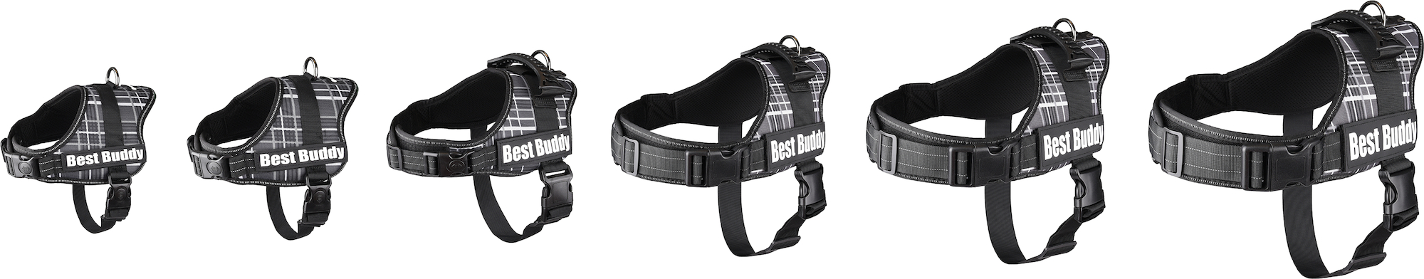 Flamingo Harnais Pluto Grille noir