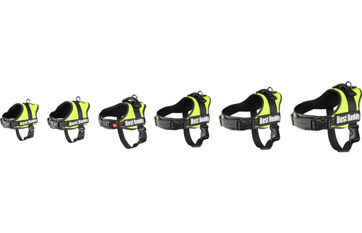 Flamingo Harnas Pluto Fluo groen