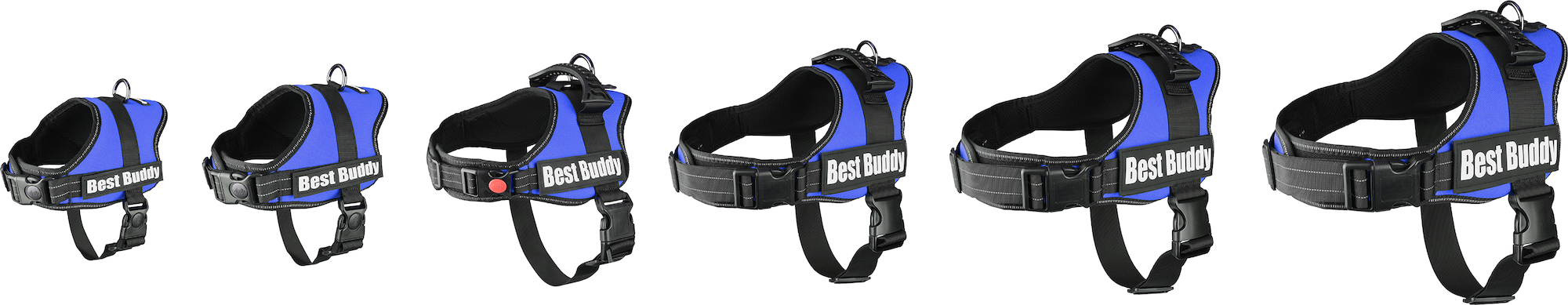 Flamingo Harnas Pluto Blauw