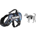 Harnas Uranus Blauw grid