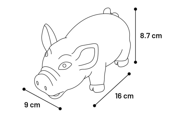 Flamingo Toy Fiona Pig Orange