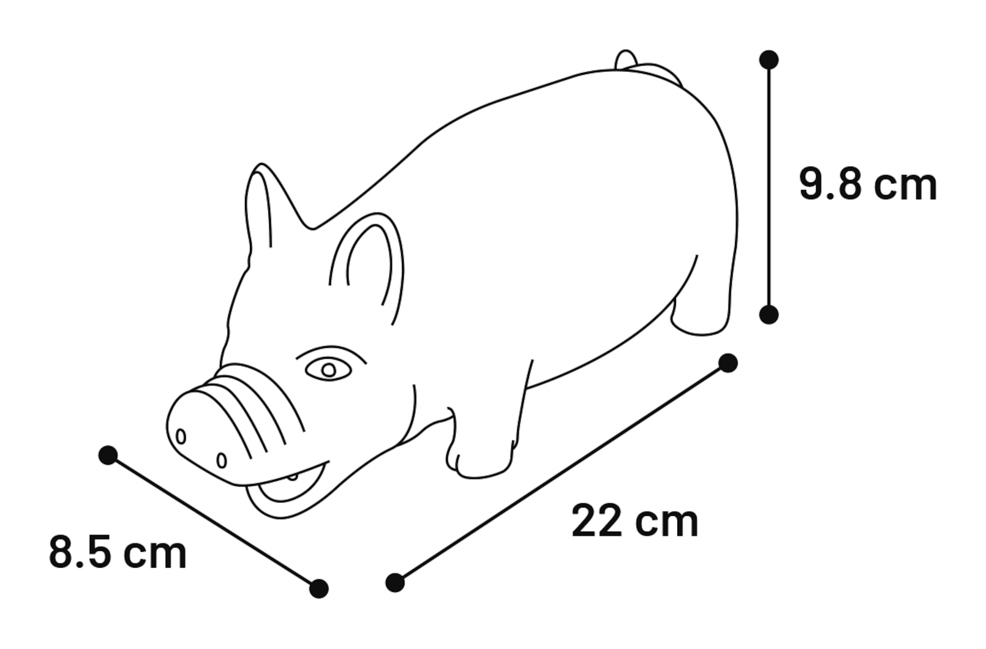 Flamingo Speelgoed Fiona Varken Oranje