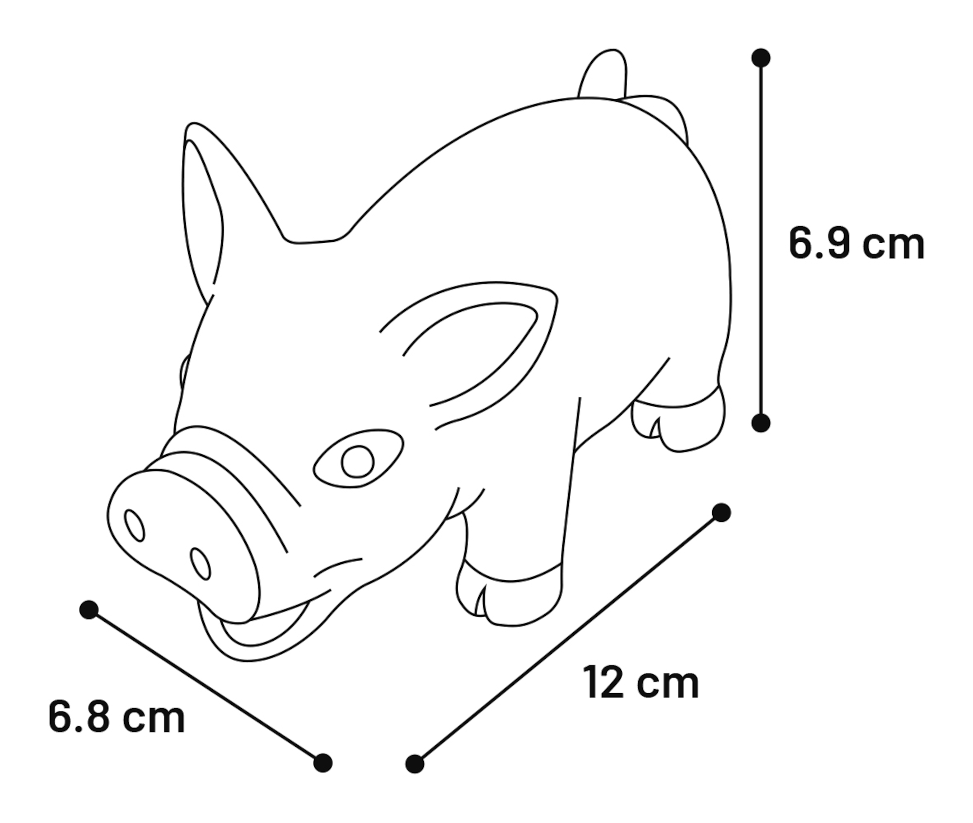 Flamingo Juguete Fiona Cerdo Rosa claro