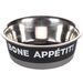 Eet- en drinkpot Bone Appetit Rond Zwart & Grijs & Zilver