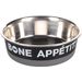 Eet- en drinkpot Bone Appetit Rond Zwart & Grijs & Zilver
