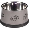 Futter- und Trinknapf Langohrig Fusion Rund Grau & Silber