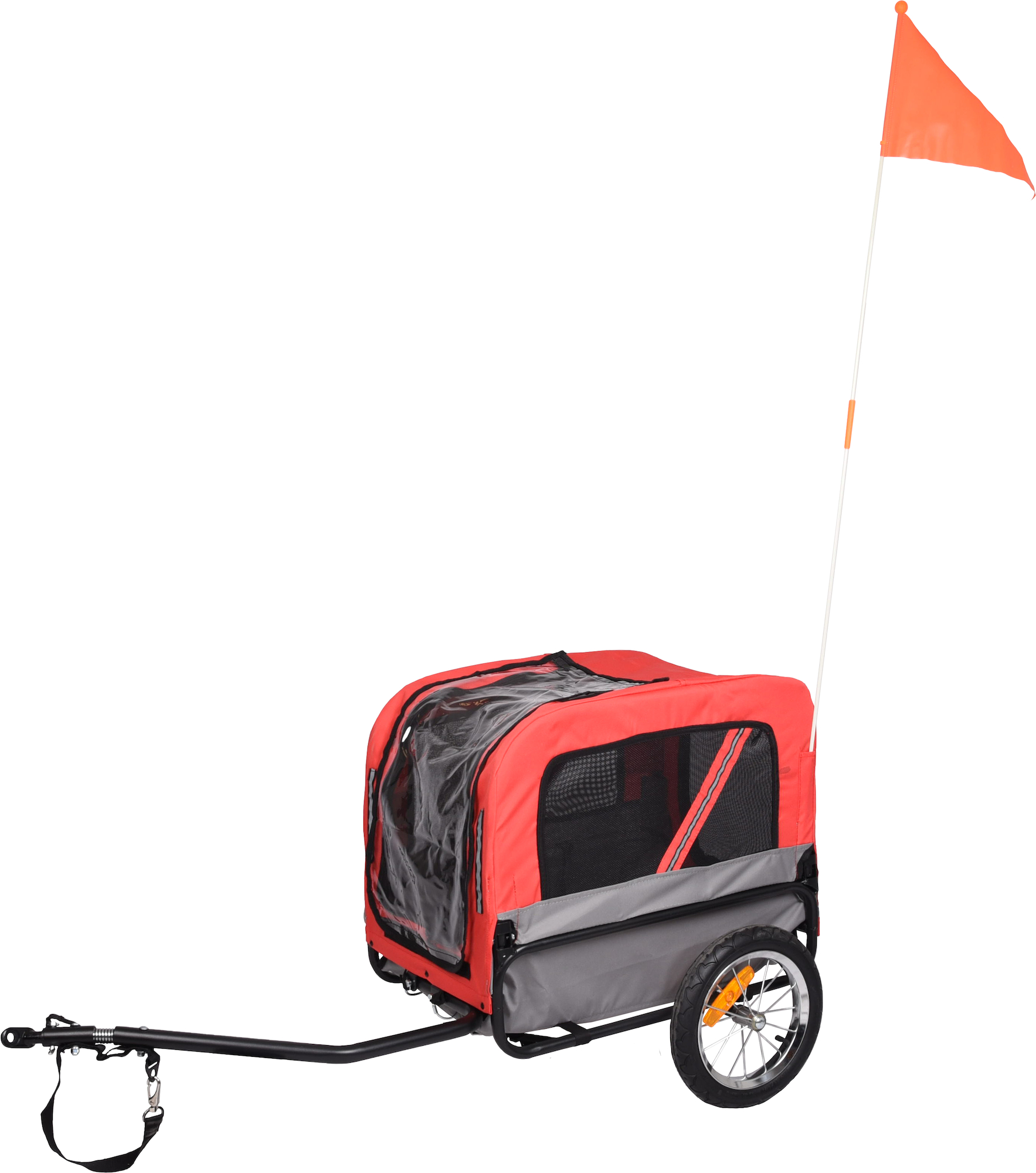 Flamingo Bicycle trailer Romero Red & Grey