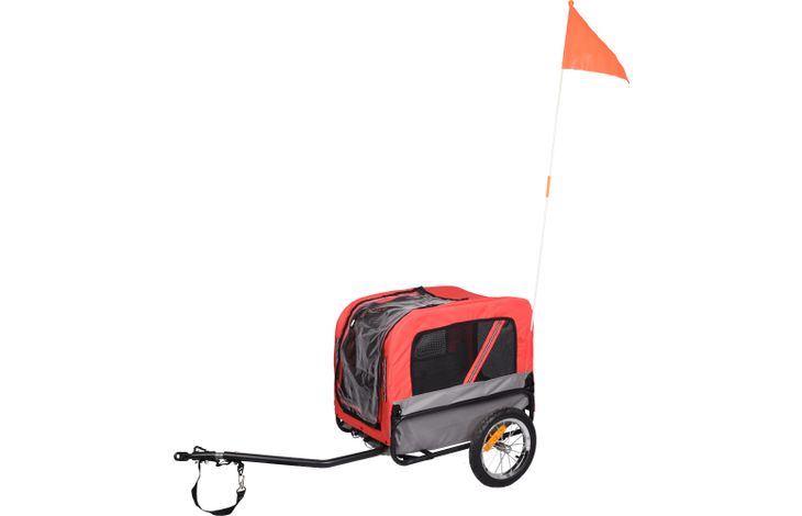 Flamingo Bicycle trailer Romero Red & Grey