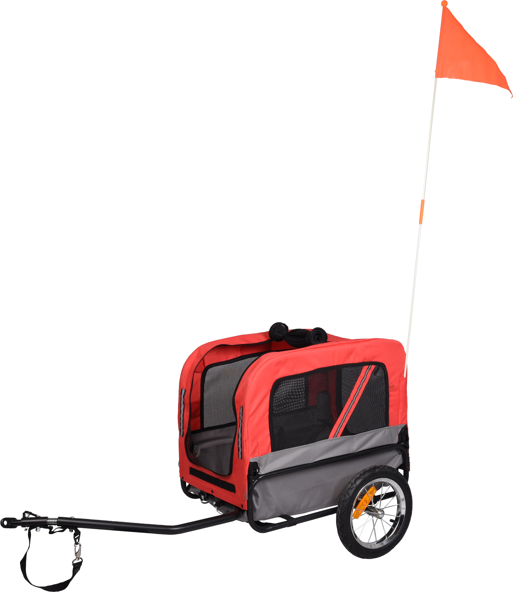 Flamingo Bicycle trailer Romero Red & Grey