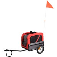 Flamingo Bicycle trailer Romero Red & Grey