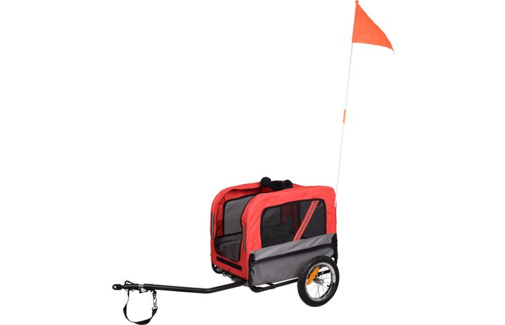 Flamingo Bicycle trailer Romero Red & Grey