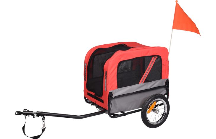 Flamingo Bicycle trailer Romero Red & Grey