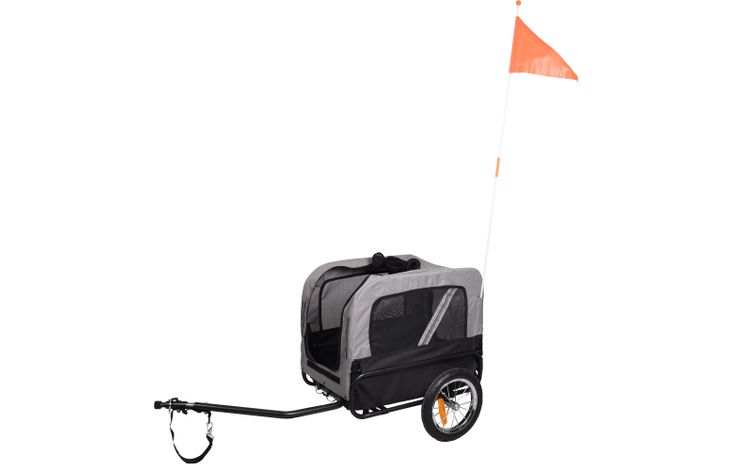 Flamingo Bicycle trailer Romero Grey & Black