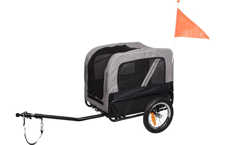 Flamingo Bicycle trailer Romero Grey & Black