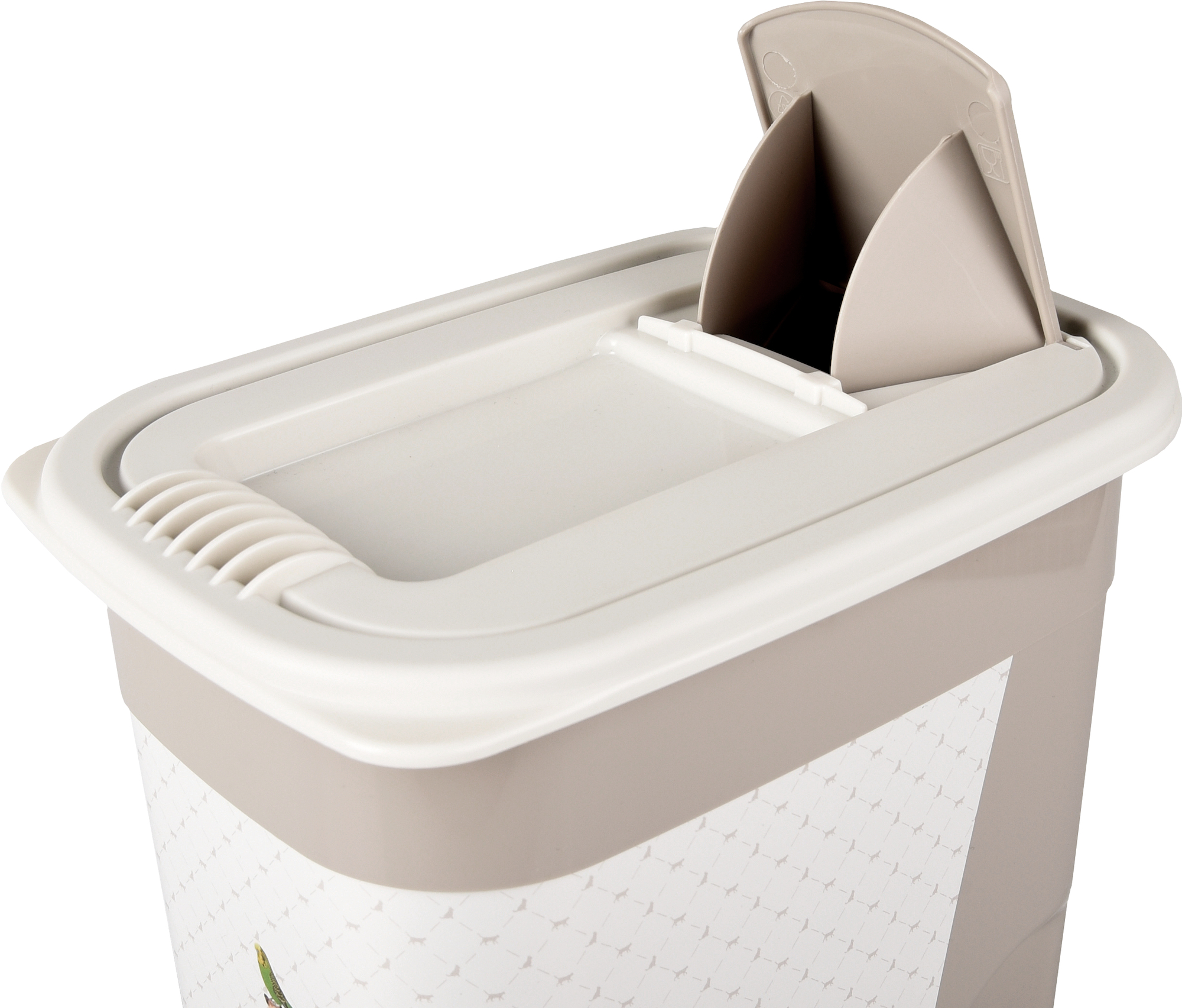 Flamingo Food container June Rectangle Taupe & White