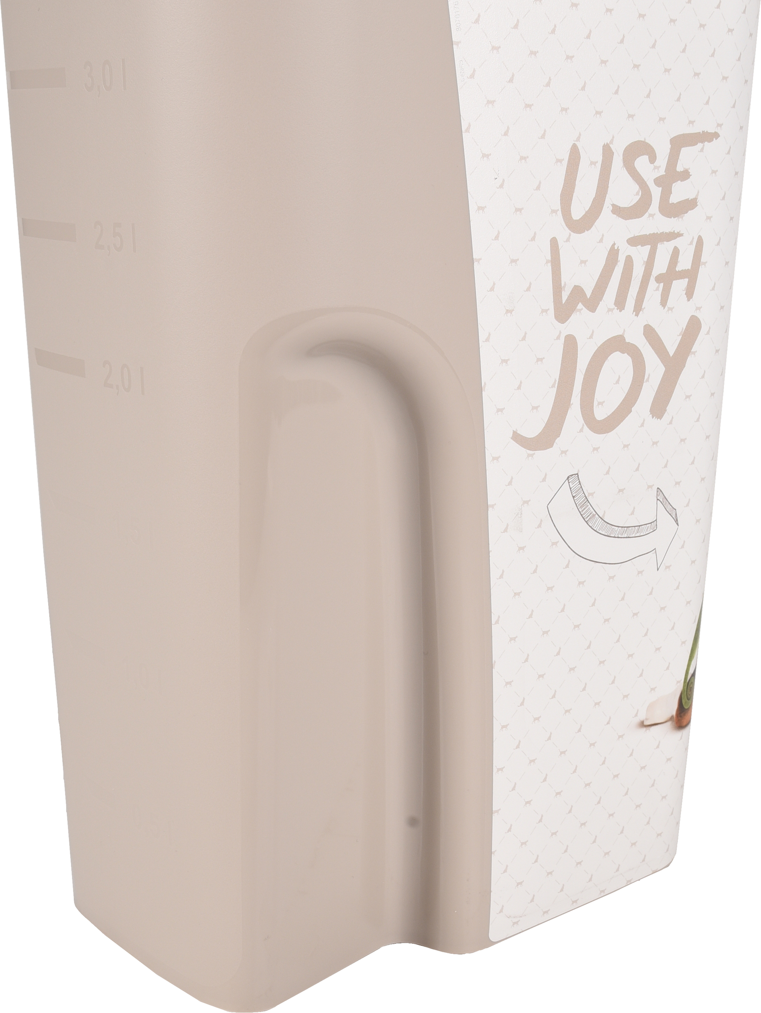 Flamingo Food container June Rectangle Taupe & White