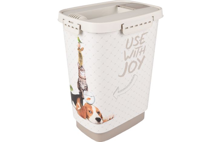 Flamingo Food container June Rectangle Taupe & White