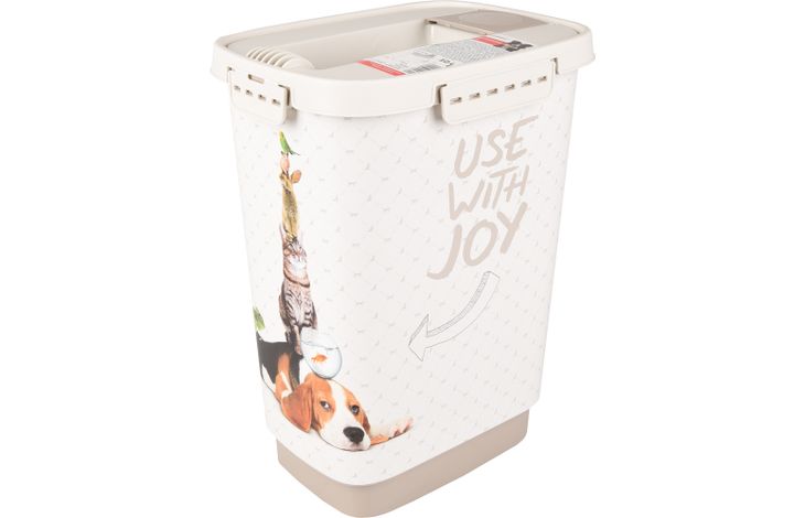 Flamingo Food container June Rectangle Taupe & White