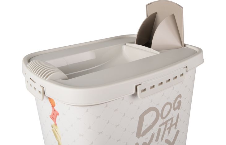 Flamingo Conteneur à aliments June Rectangle Taupe & Blanc