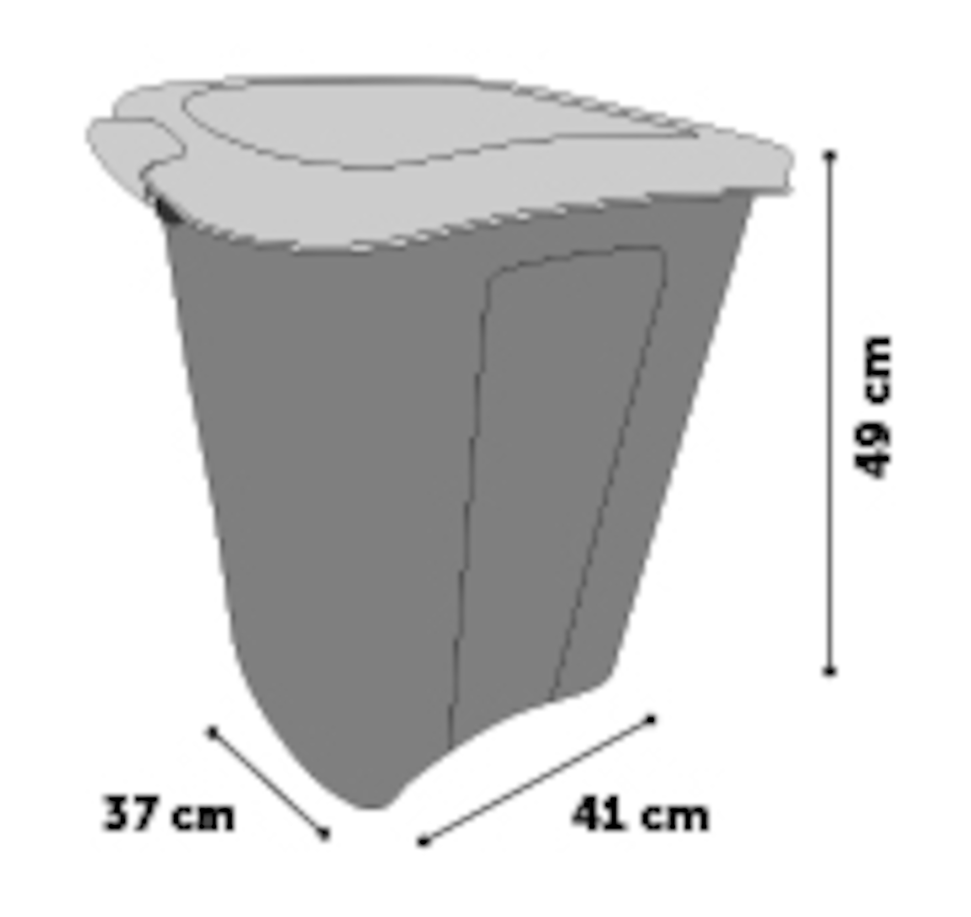 Flamingo Food container Pria Rectangle Grey