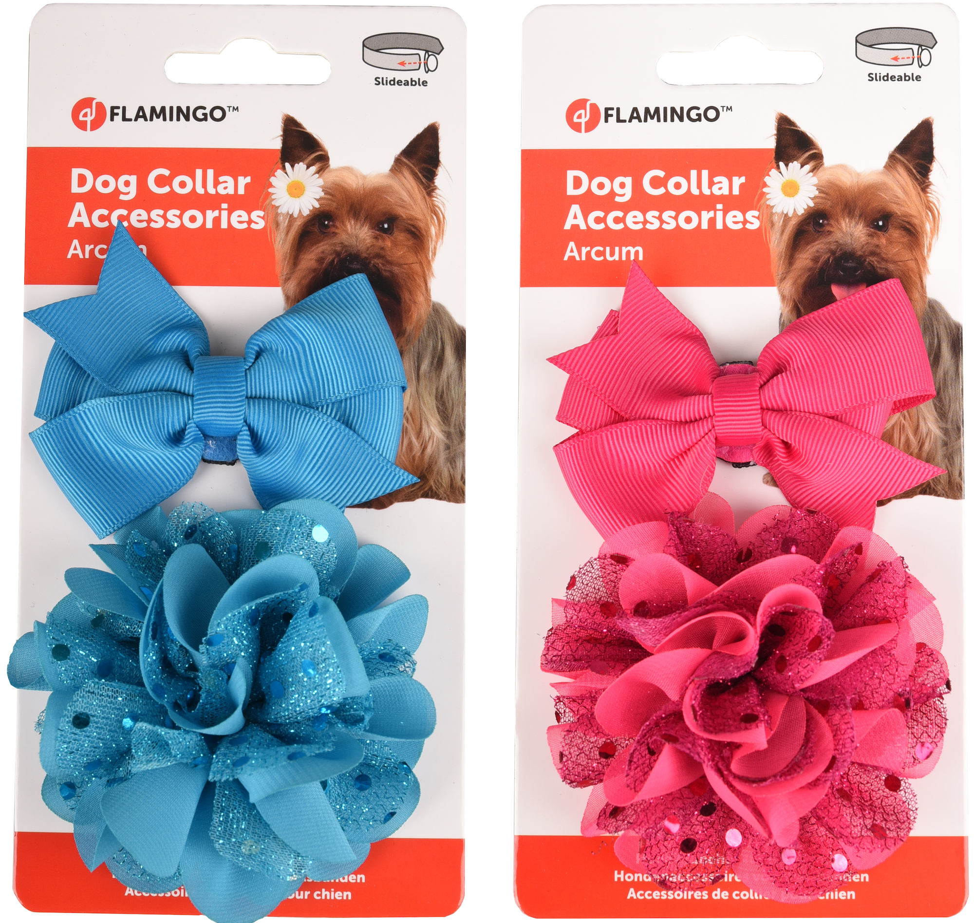 Flamingo  Bow tie & Flower Arcum Multiple colours