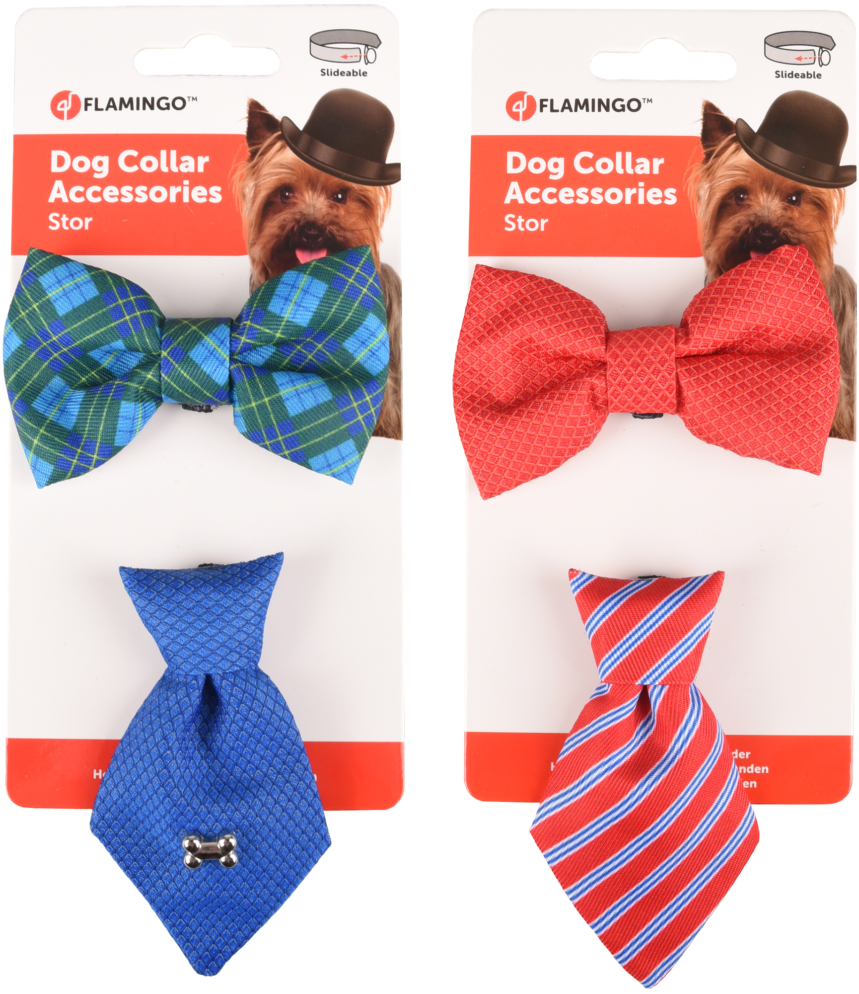 Flamingo  Badger & Bow tie Stor Multiple colours