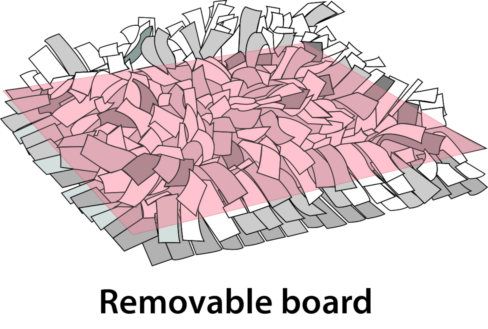 Flamingo Sniffing carpet Amigo  Dark grey