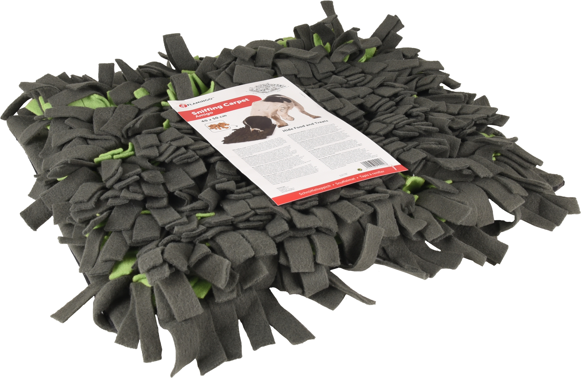 Flamingo Sniffing carpet Amigo  Dark grey