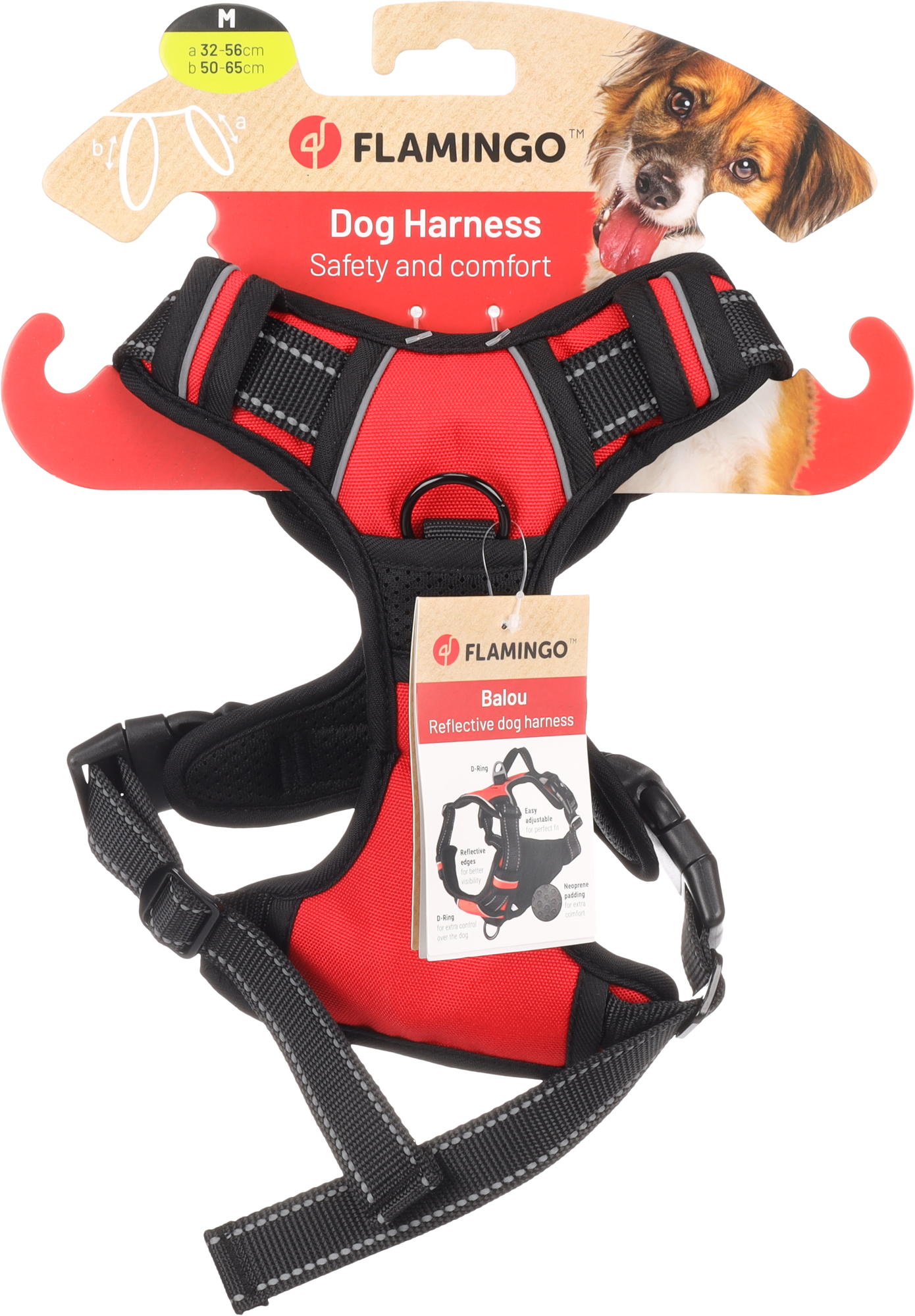 Flamingo Harnas Balou Rood