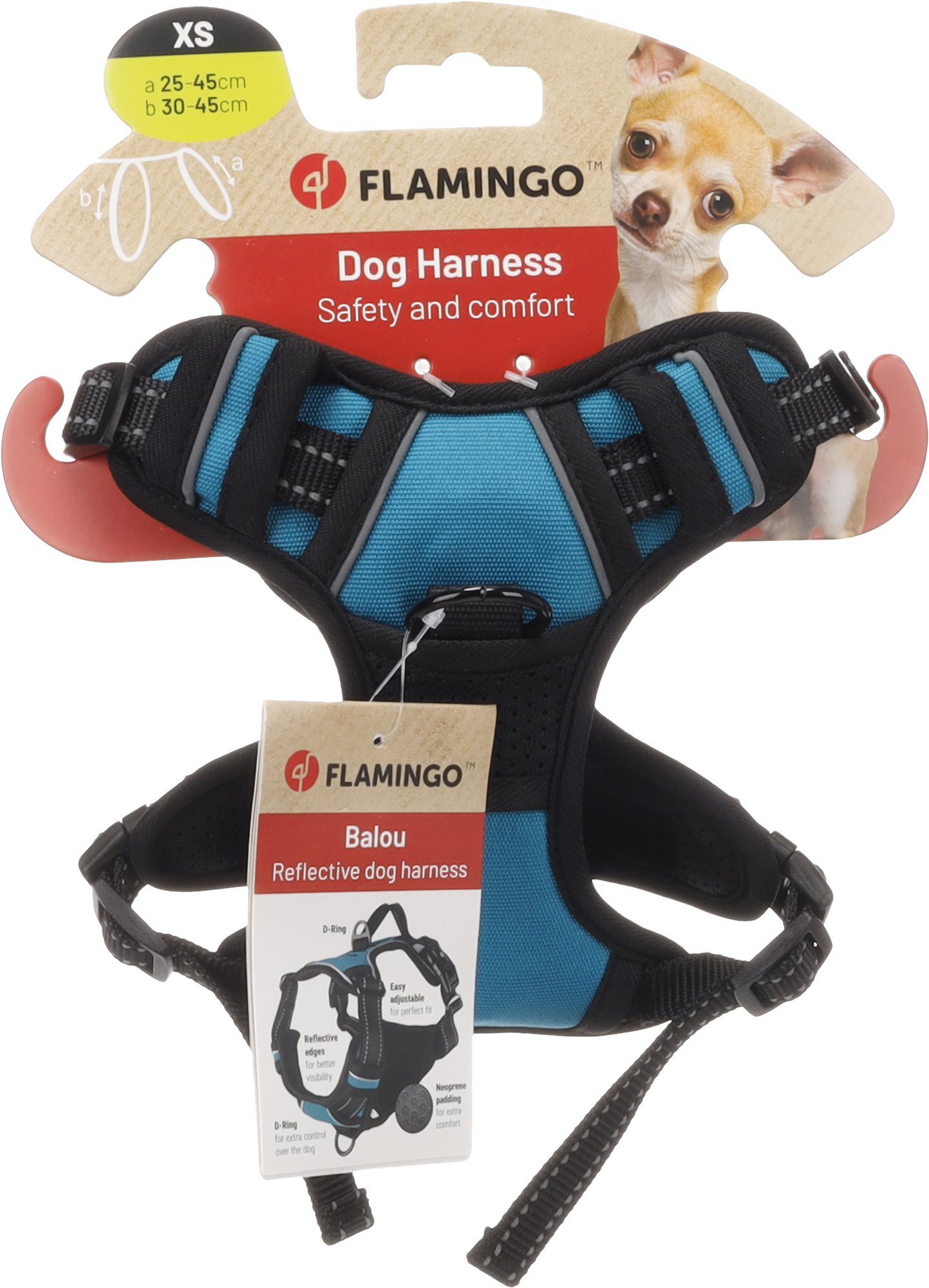 Flamingo Harness Balou Blue