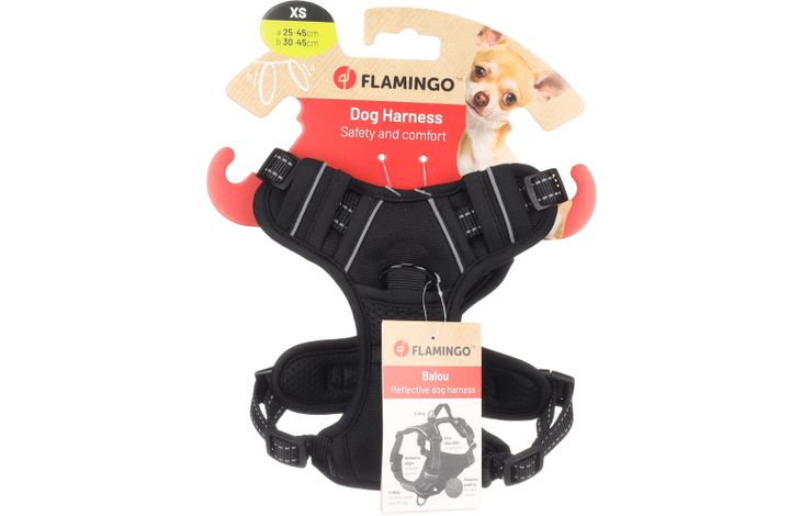Flamingo Harnas Balou Zwart