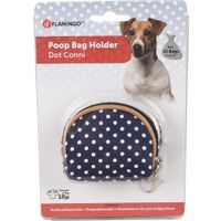 Flamingo Dispensador de bolsads de excrementos Dot Azul