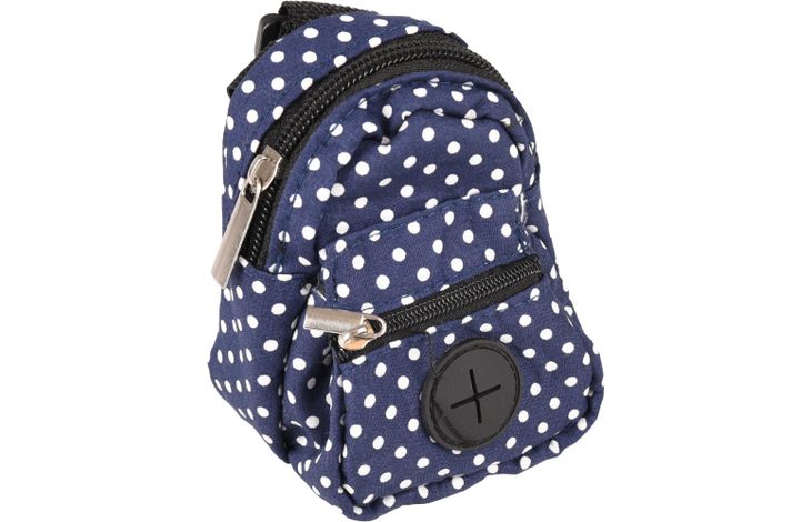 Flamingo Distributeur pour friandises avec sacs à déjections Dot Bleu