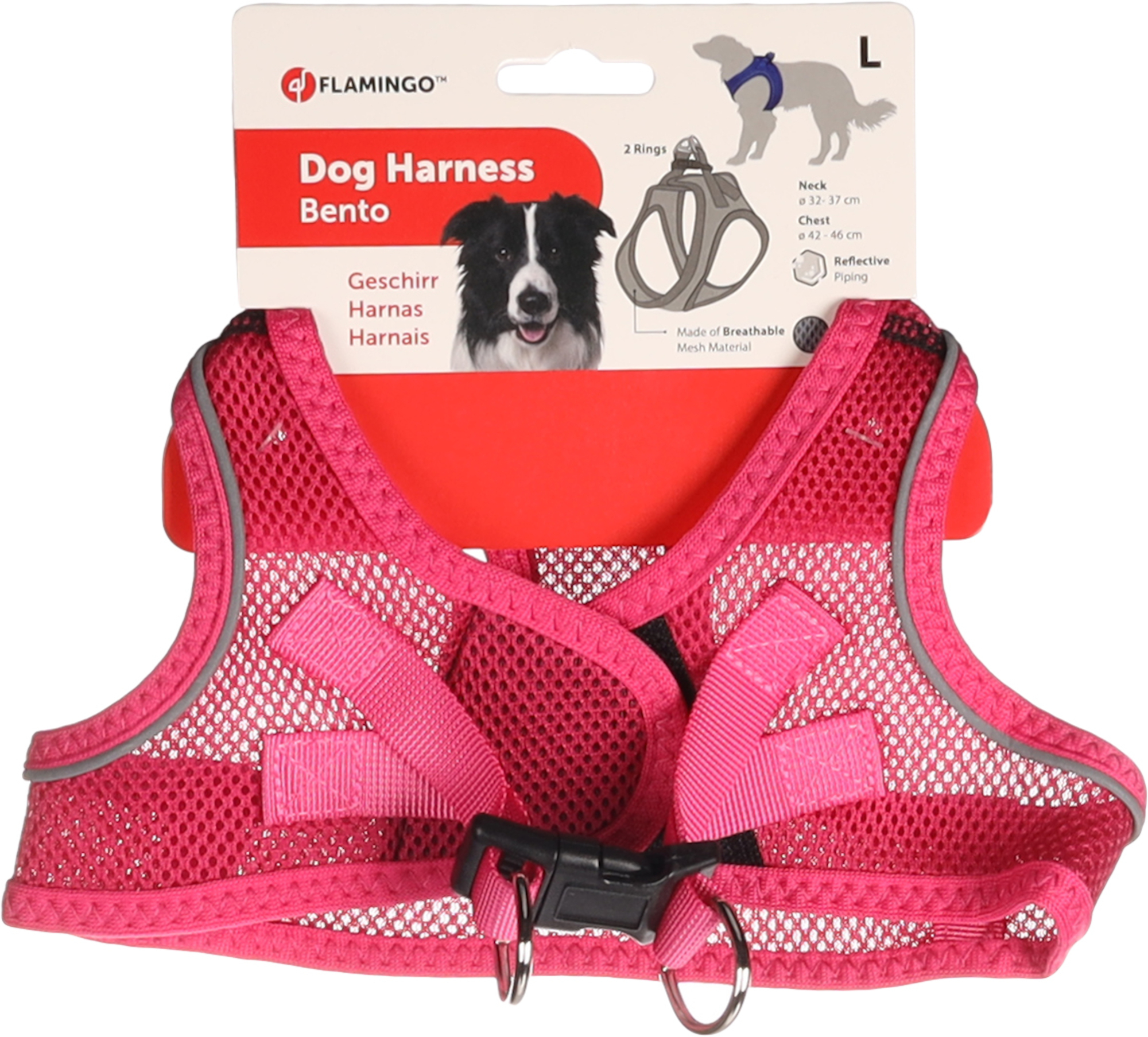 Flamingo Harness Step&Go Bento Pink