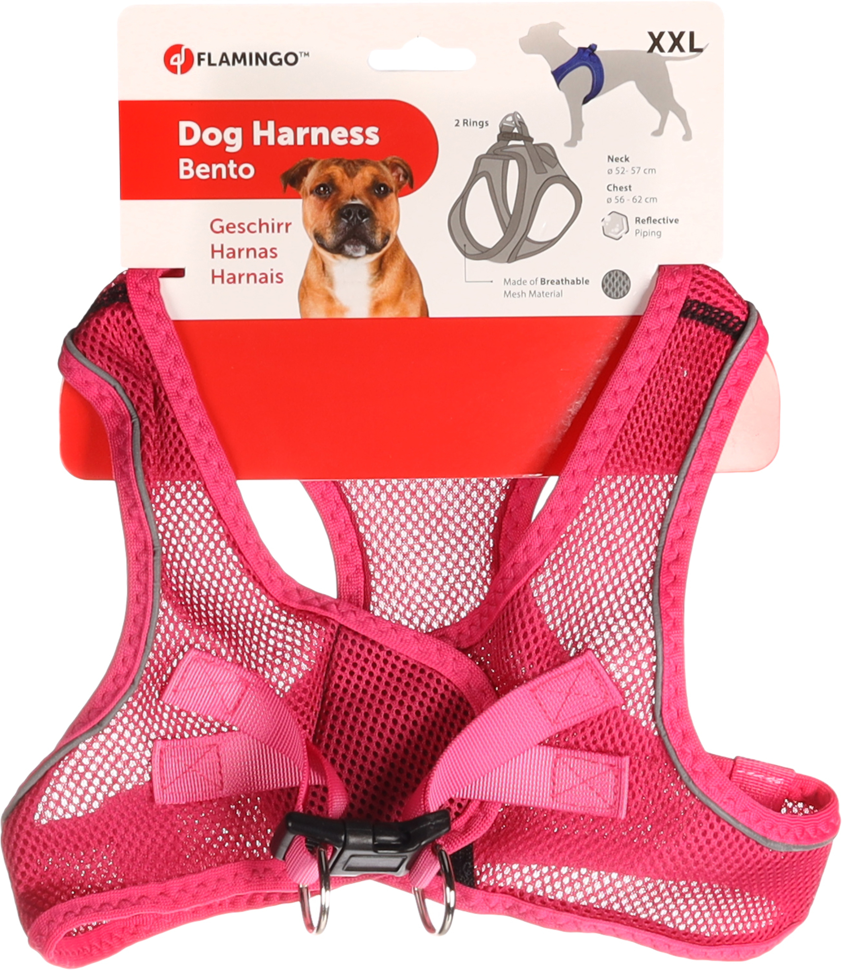 Flamingo Harness Step&Go Bento Pink