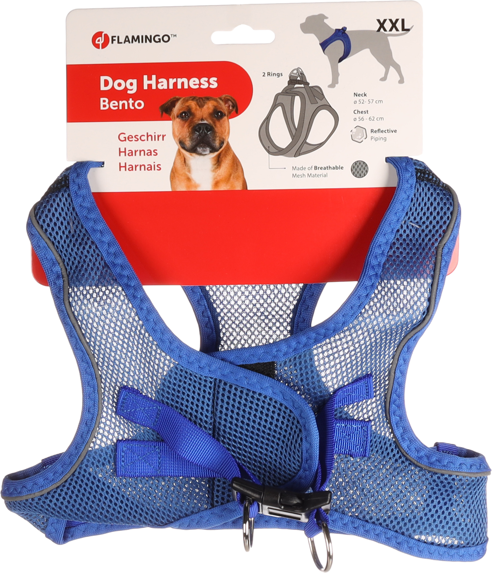 Flamingo Harness Step&Go Bento Blue