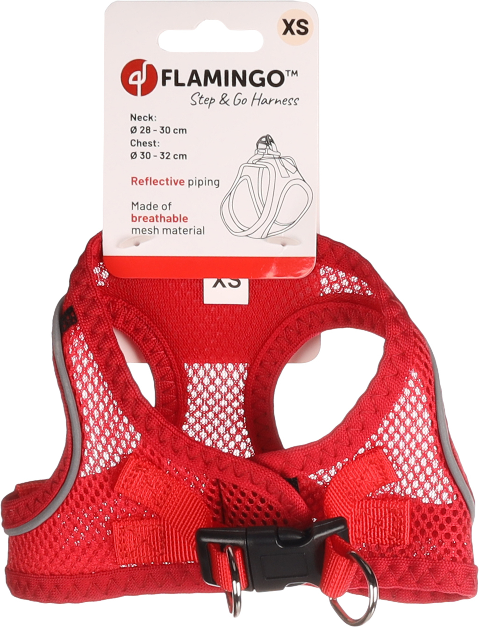 Flamingo Harness Step&Go Bento Red
