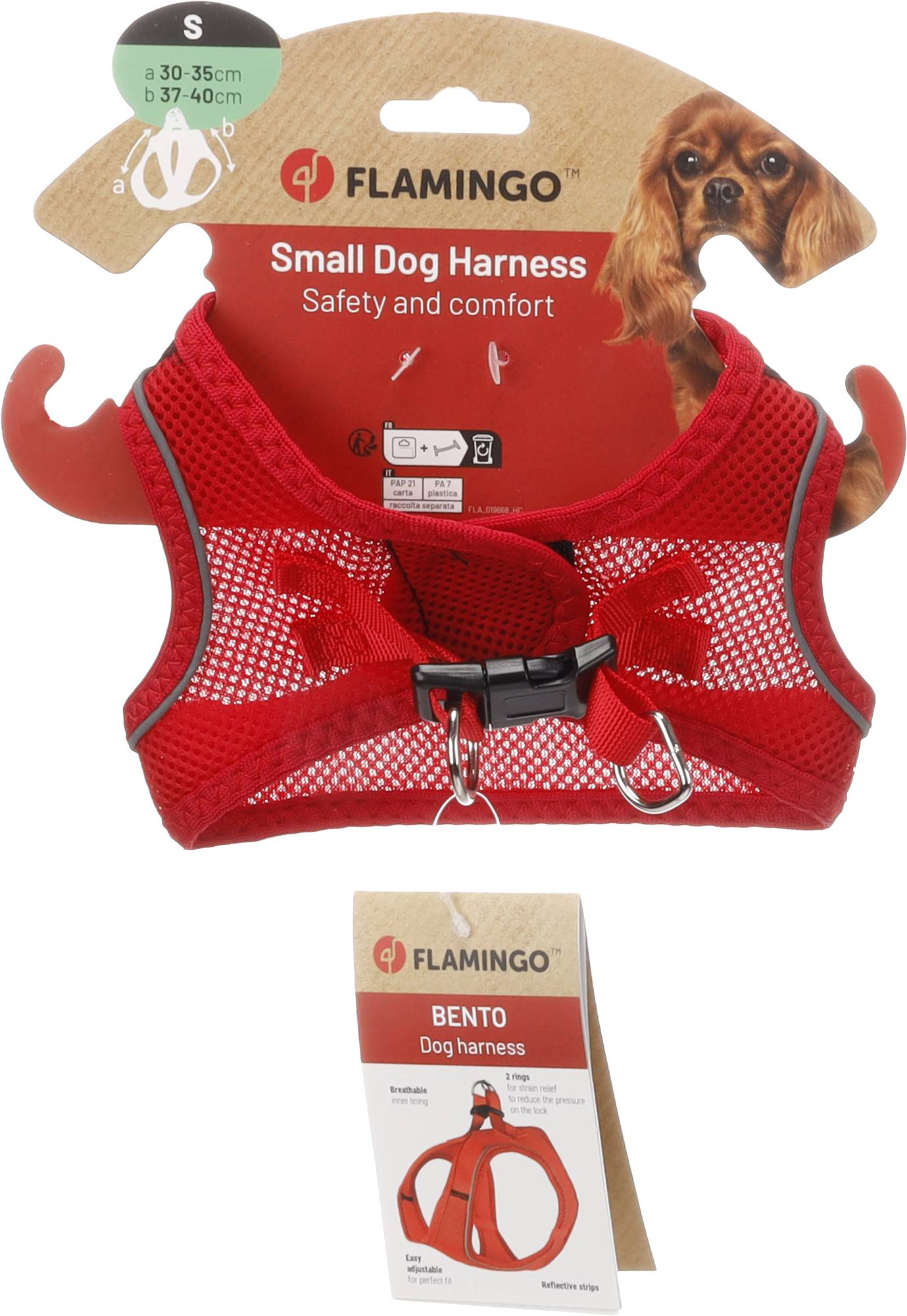 Flamingo Harness Step&Go Bento Red