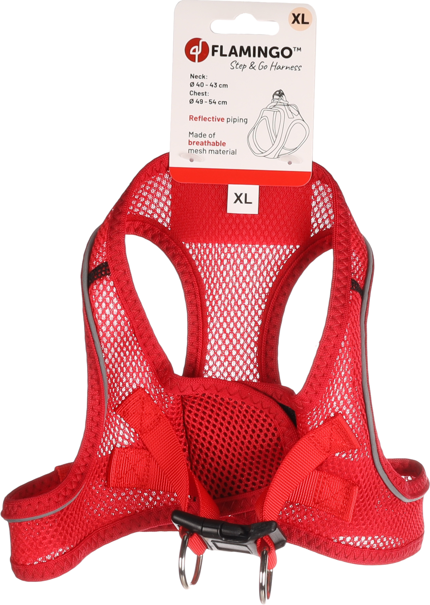 Flamingo Harness Step&Go Bento Red