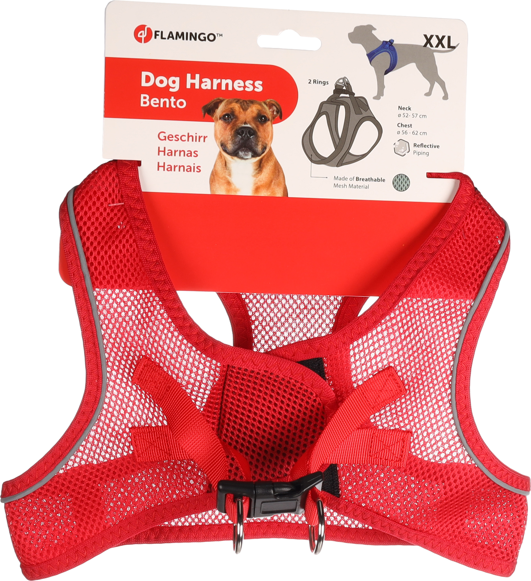 Flamingo Harness Step&Go Bento Red